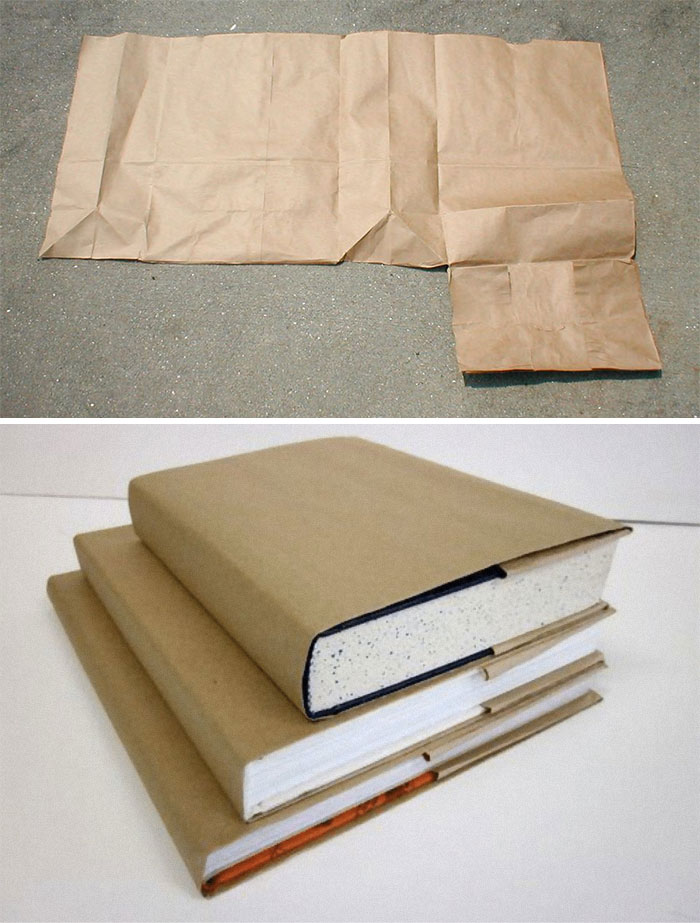 ¿Quién se acuerda de haber hecho fundas para libros de texto con bolsas de papel a finales de los años 70 y 80?