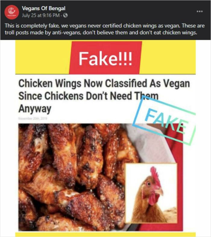 Vegans In An Uproar Over A Fake Article