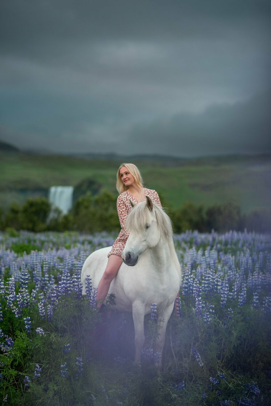 Arndis And Her Horse Dád