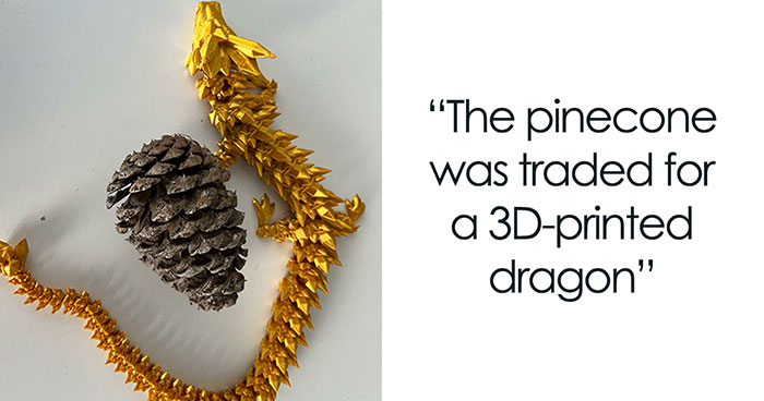 I Challenged Myself To See How Far I Could Get In Trading When Starting With A Pinecone, And Here’s How It Went