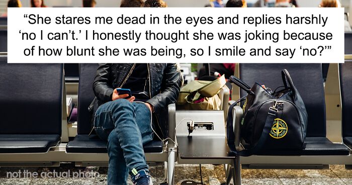 Man Is Puzzled That A Woman Turned Down His Request To Watch His Belongings At The Airport While He Uses The Restroom