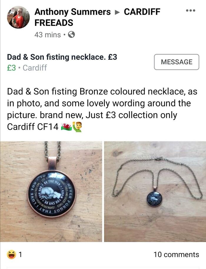 Dad & Son Fisting Necklace