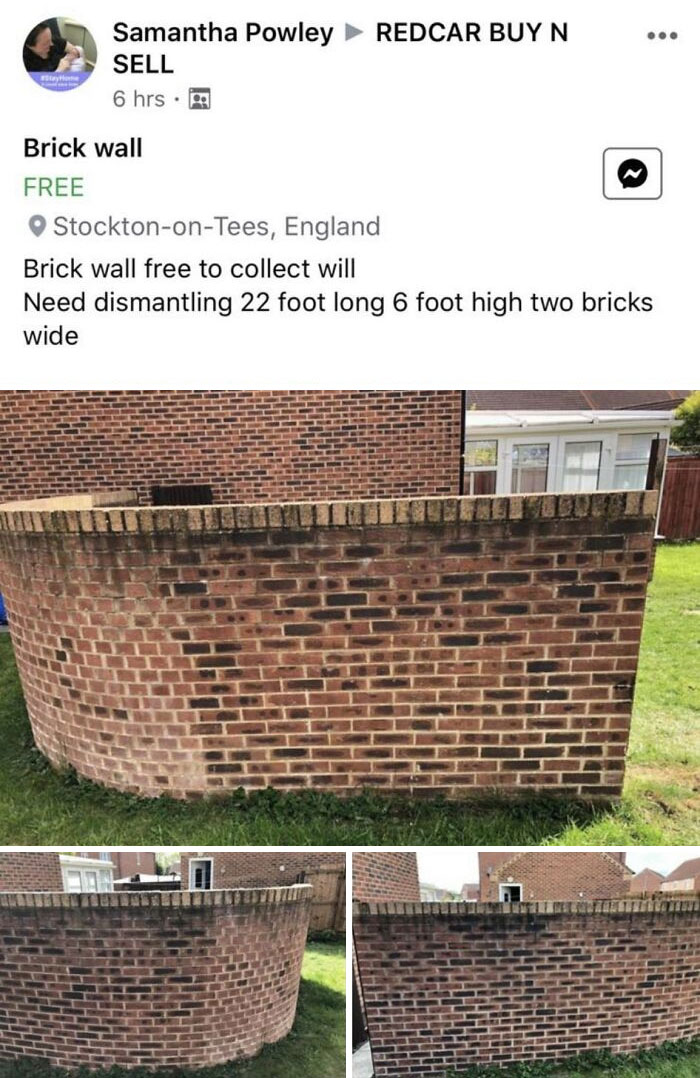 Free To Collect Brick Wall