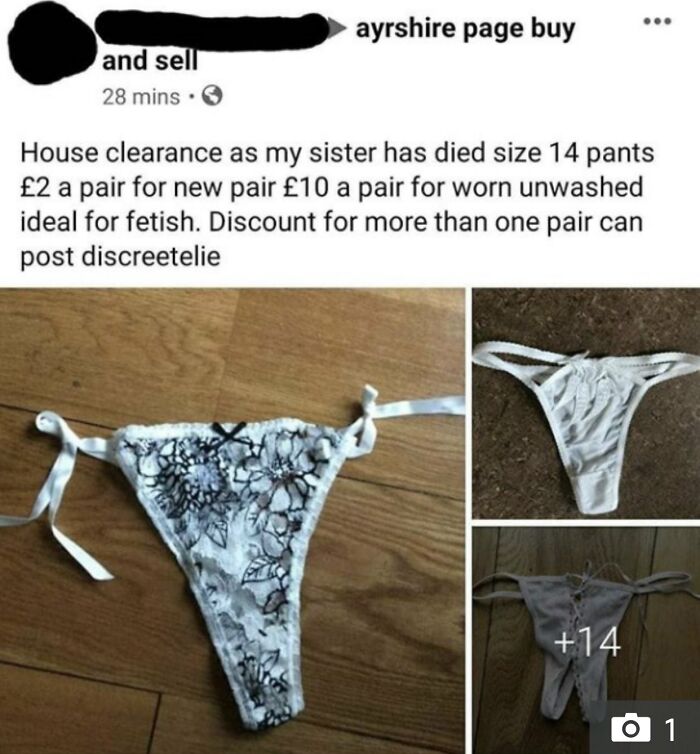 Why The F**k Would You Sell Your Dead Sisters Underwear?