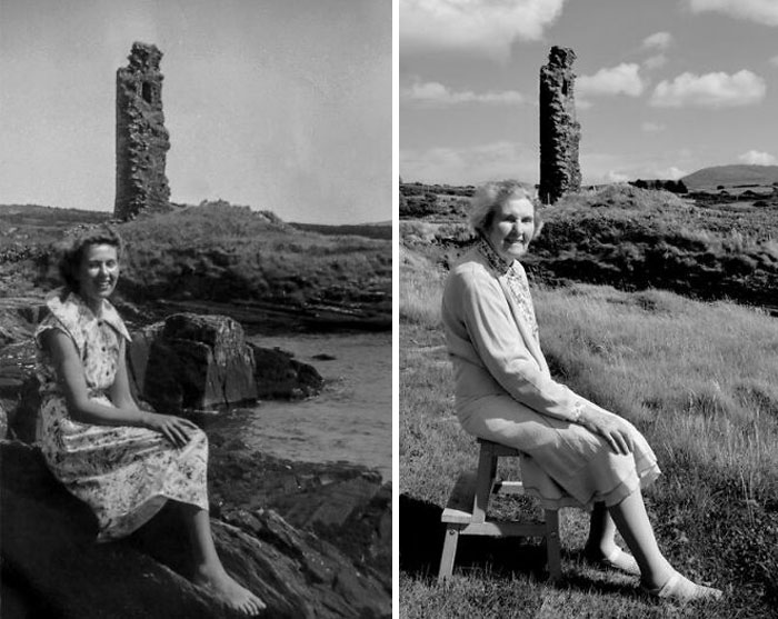 Two Photographs Of My Nana, Taken 71 Years Apart