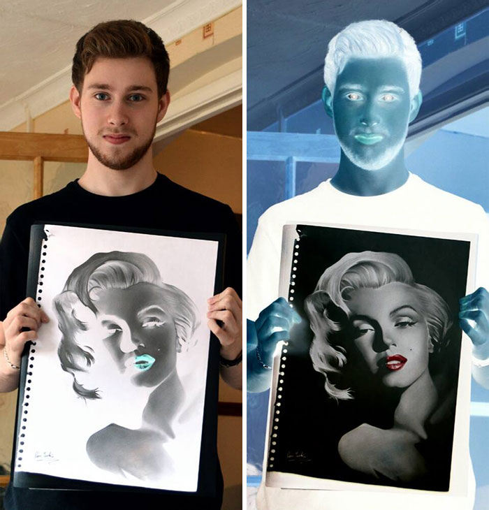 Negative Drawings By Liam York That Come To Life When Colors Are Inverted