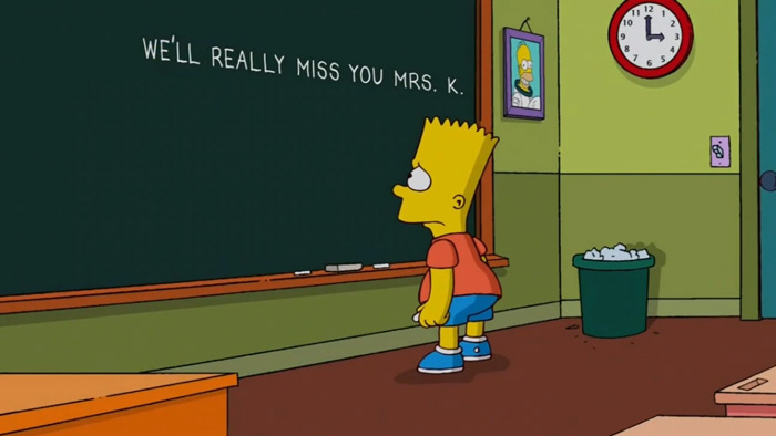 "The Simpsons" Tribute To The Voice Of Edna Krabappel, Marcia Wallace Who Passed Away