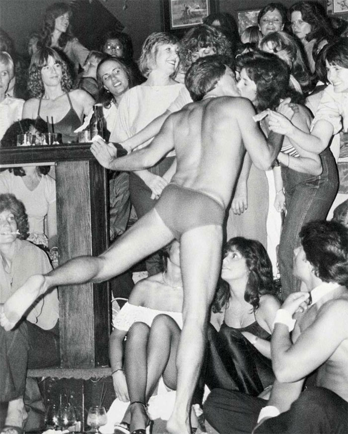 "Mujeres en el primer club Chippendales, Los Ángeles, 1979"