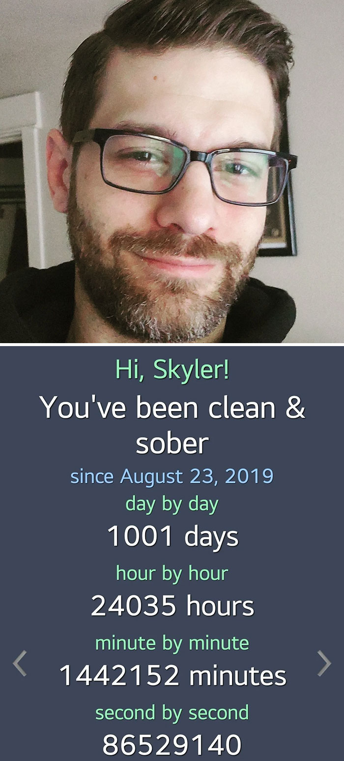 1001 Days Sober. 4-digit Club. Was An IV Drug User For 10+ Years