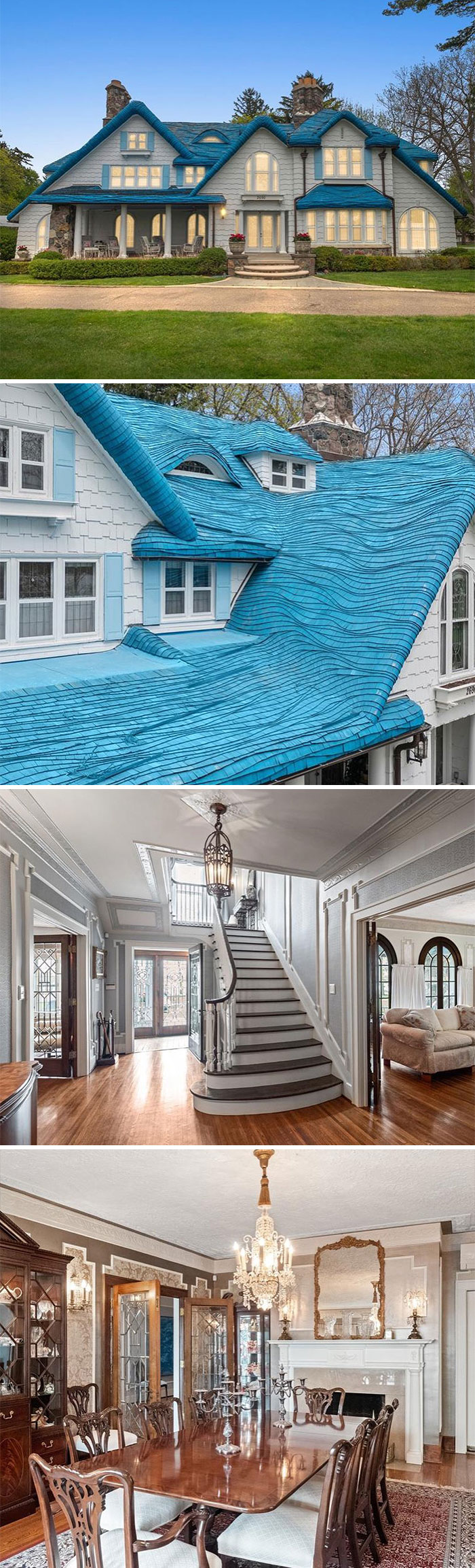 If Your Home Doesn’t Have A Smurf Roof Then Don’t Even Think About Inviting Me Over. Currently Listed At $4,199,000 In West Bloomfield, Mi