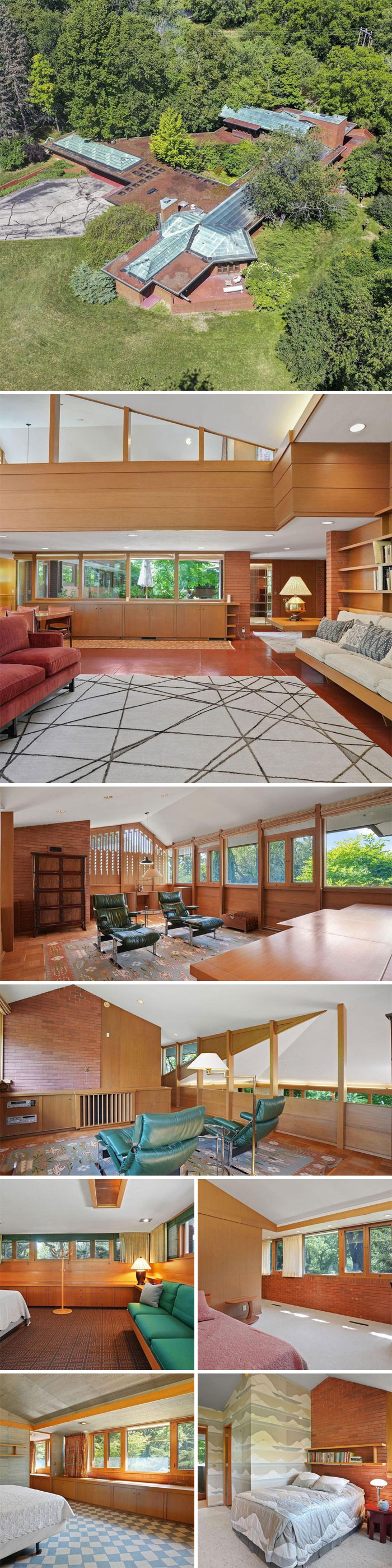 For Todays #zgwtbt, I Bet You Didn’t Wake Up Today And Think You Were Going To Be Moving To Mount Pleasant, Wi But There Is A Frank Lloyd Wright Home There For $725,000 With Your Name On It. 6 Bd, 7 Ba. 4,978 Sq Ft. 3.2 Acres