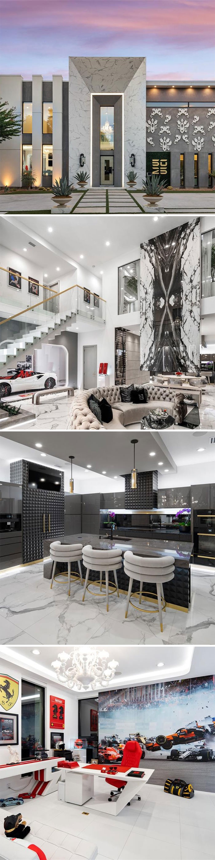 Verified When A Listing Says A Home Is “Inspired By The Blockbuster Film Tron: Legacy” You Know It’s Going To Be Good And This Dallas, Tx Home Delivers. There’s A Versace Main Suite, An 80s Speakeasy With “Turquoise Tufted Walls” And An F1 Ferrari Home Office. Currently Listed For $3,690,000. 3 Bd, 4 Ba. 4,853 Sq Ft. Link In Bio For The Listing