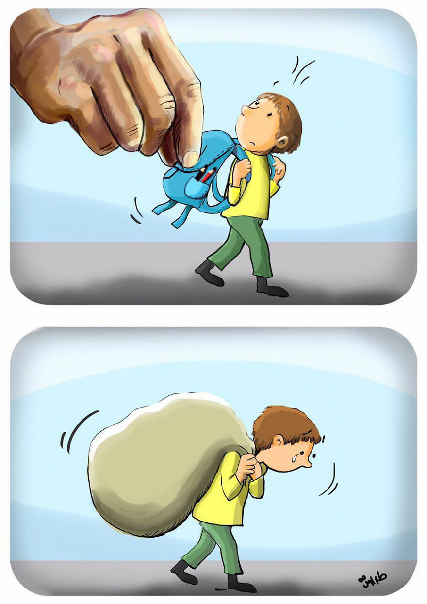 Iranian Artist Criticizes Modern Society With Thought-Provoking Illustrations (53 Pics)