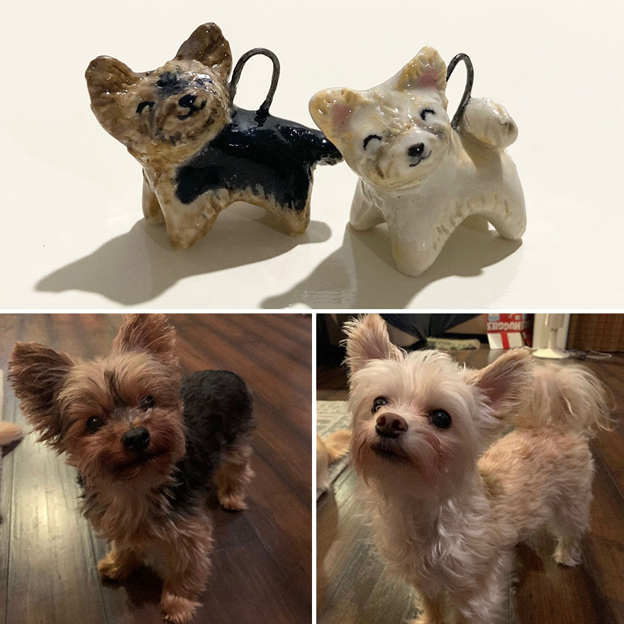 I Make Ceramic Pet Portrait Charms