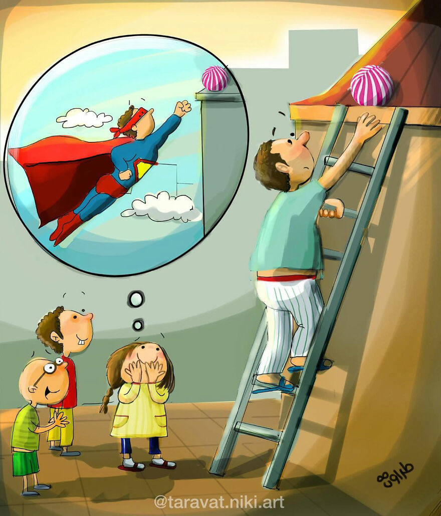 Iranian Artist Criticizes Modern Society With Thought-Provoking Illustrations (53 Pics)