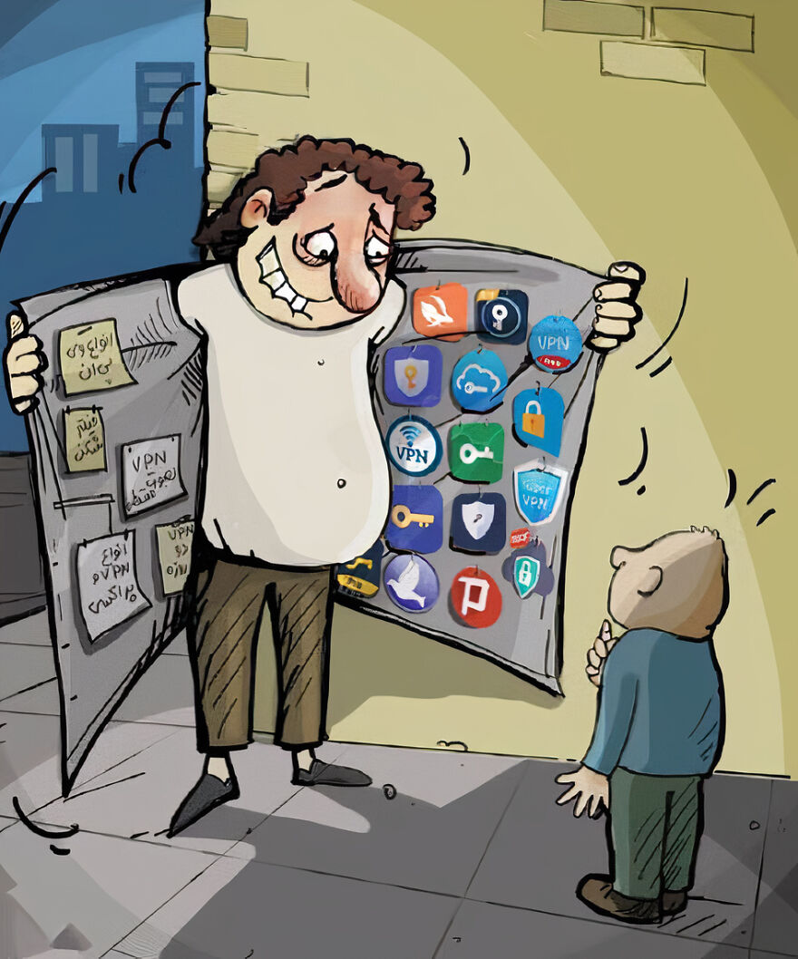 Iranian Artist Criticizes Modern Society With Thought-Provoking Illustrations (53 Pics)