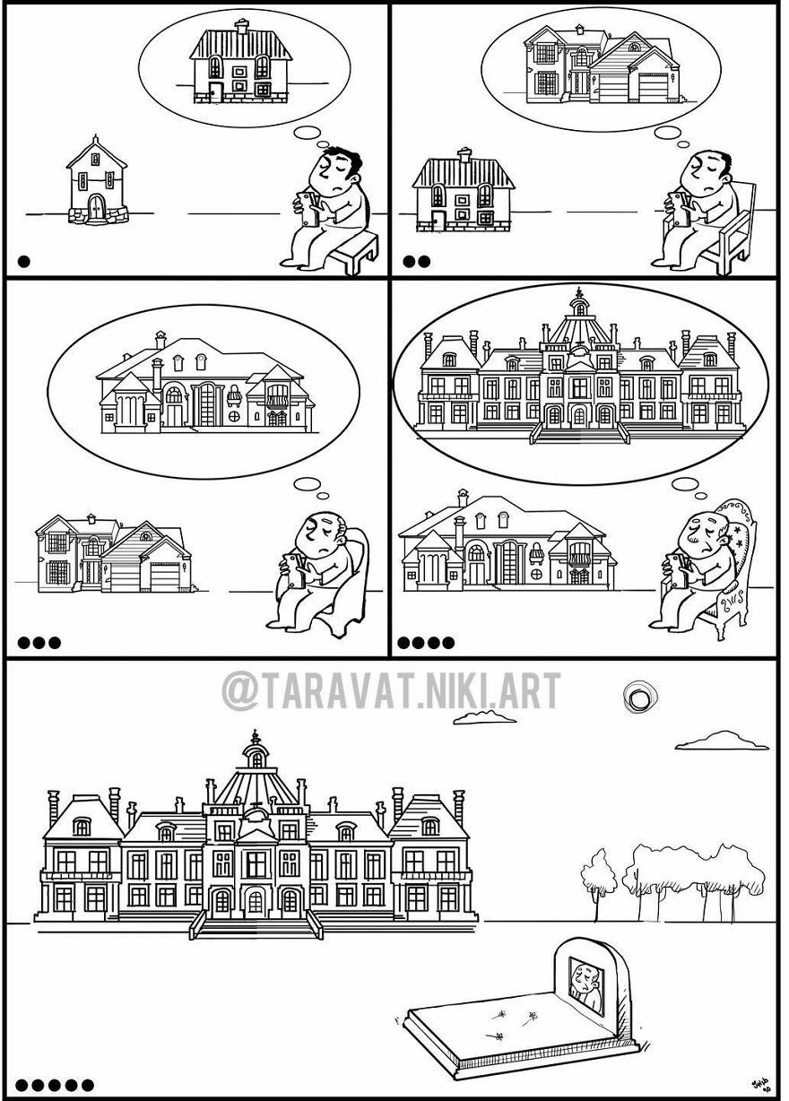 Iranian Artist Criticizes Modern Society With Thought-Provoking Illustrations (53 Pics)