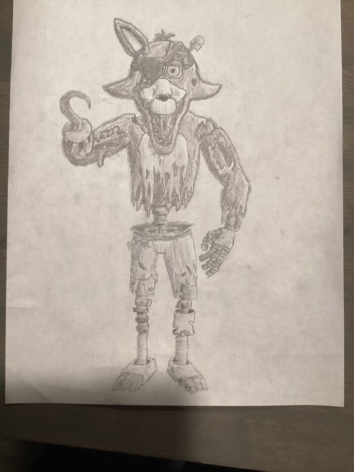 Withered Foxy But In The Style Of A Real Animatronic