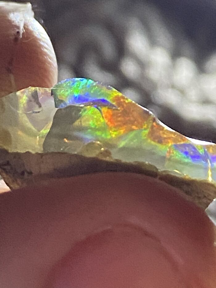 Gorgeous Precious Opal Specimen From Virgin Valley, Nevada