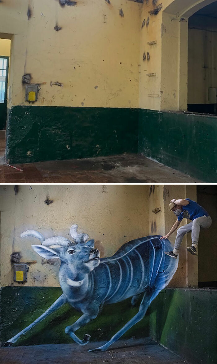 French Street Artist Paints 3D Graffiti And It’s Not For The Faint Of Heart (26 New Pics)