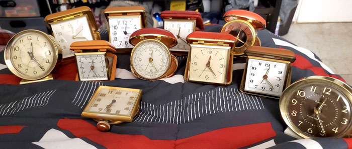 Antique Travel Alarm Clock Collection