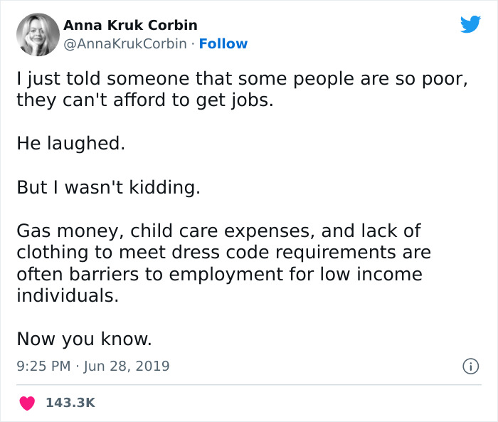 Woman Sparks Debates About How Low-Income Folks Can’t Even Afford To Hold A Job Because Of Ridiculously High Indirect Job Expenses