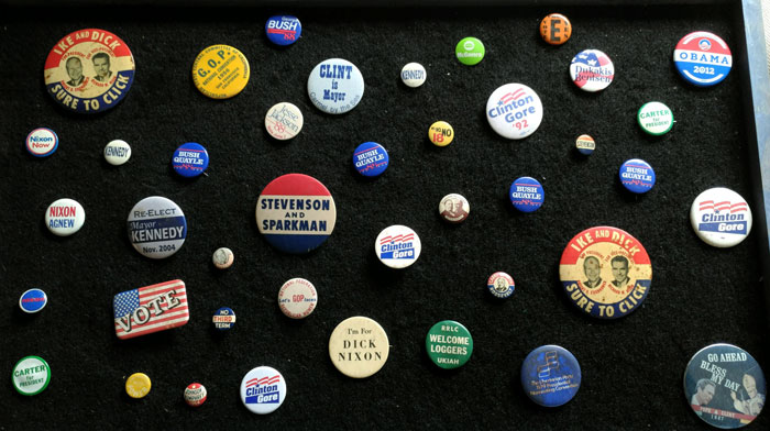 Political Pin Collection