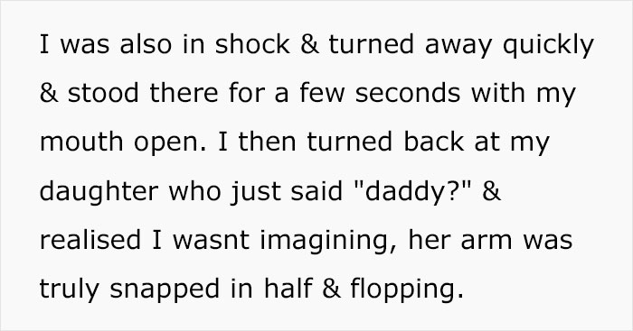 Husband Gets Schooled By Wife After He Has A Physical Nauseating Reaction To His Daughter Breaking Her Arm In Half, Wonders If He Deserved It Husband Gets Schooled By Wife After He Has A Physical Nauseating Reaction To His Daughter Breaking Her Arm In Half, Wonders If He Deserved It