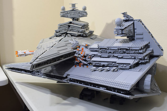 Rogue One Star Destroyer Collision Using 2 UCS ISDs