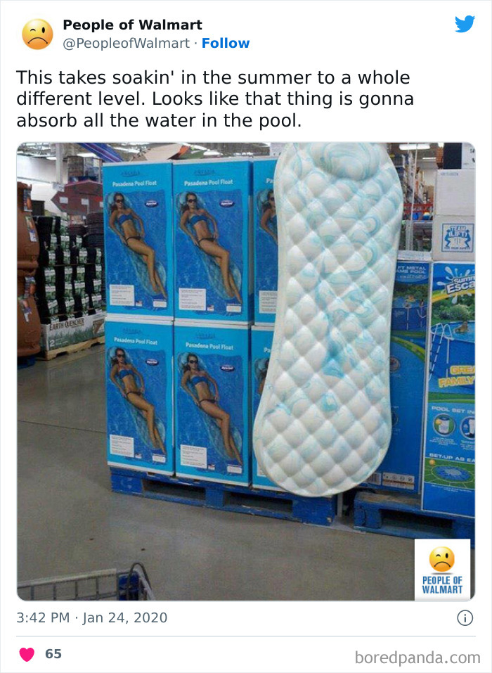 Huge pool float in Walmart