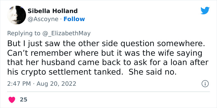 Folks Online Are Cracking Up At This Man For Choosing Crypto Assets Over The House In His Divorce Folks Online Are Cracking Up At This Man For Choosing Crypto Assets Over The House In His Divorce
