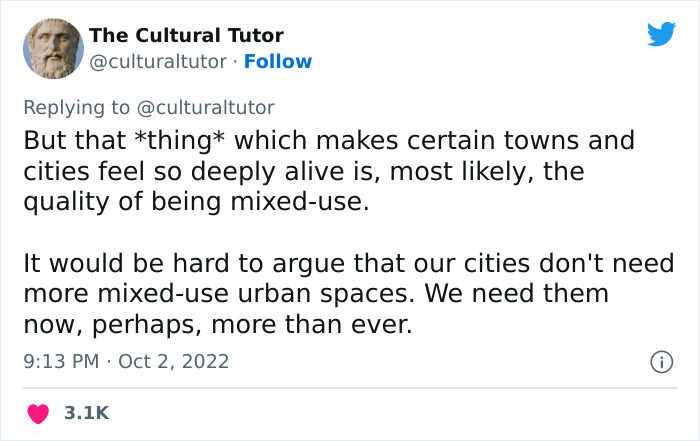 Twitter Account That Offers "A Beautiful Education" Explains Why Some Cities Feel More Alive Than Others Twitter Account That Offers "A Beautiful Education" Explains Why Some Cities Feel More Alive Than Others