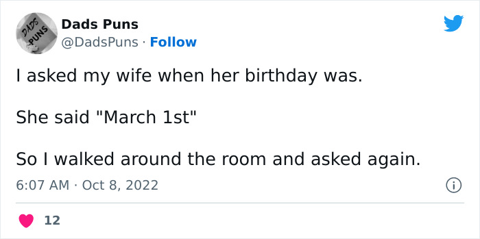 I Asked My Wife When Her Birthday Was