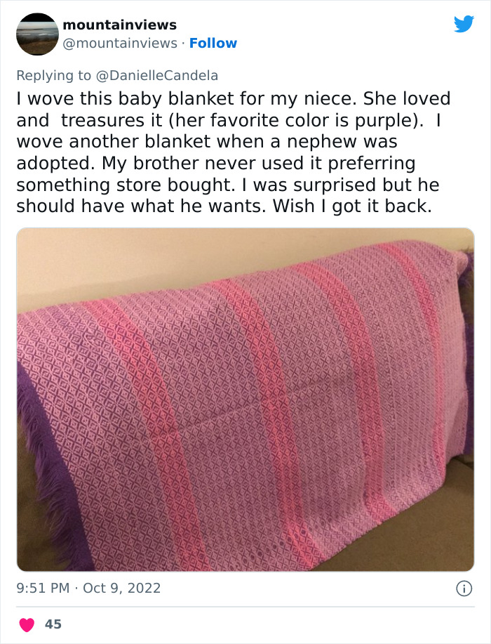 Woman Crochets A Blanket For 900 Hours As A Gift For Friend's Son, He Gives it Back To Her, The Internet Is Divided