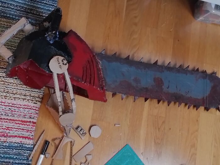 My Work In Process Chainsaw Man Cosplay For Halloween