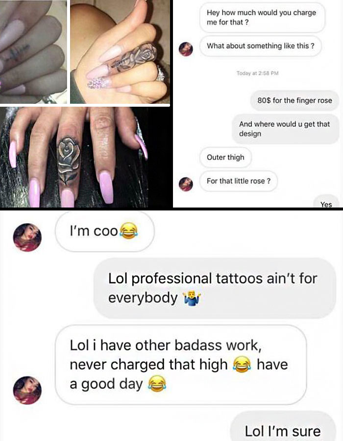 Tattoos Cost Money. Some People Don’t Get That