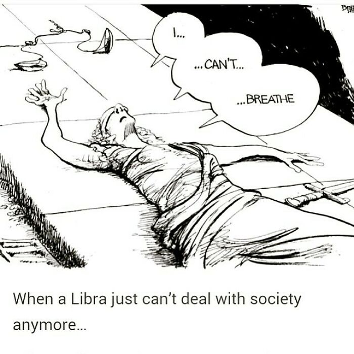 When Libra can't deal with society anymore meme