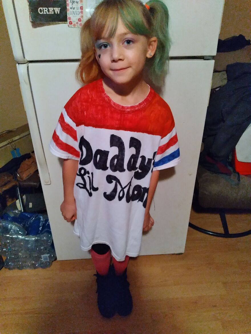 Excuse The Mess, But My Little Girl As Harley Quinn