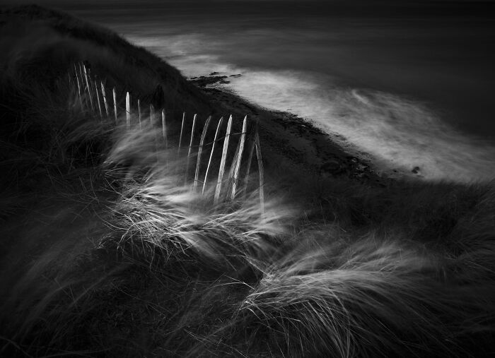 Black And White Commended: David Southern, 'Sea Defence'