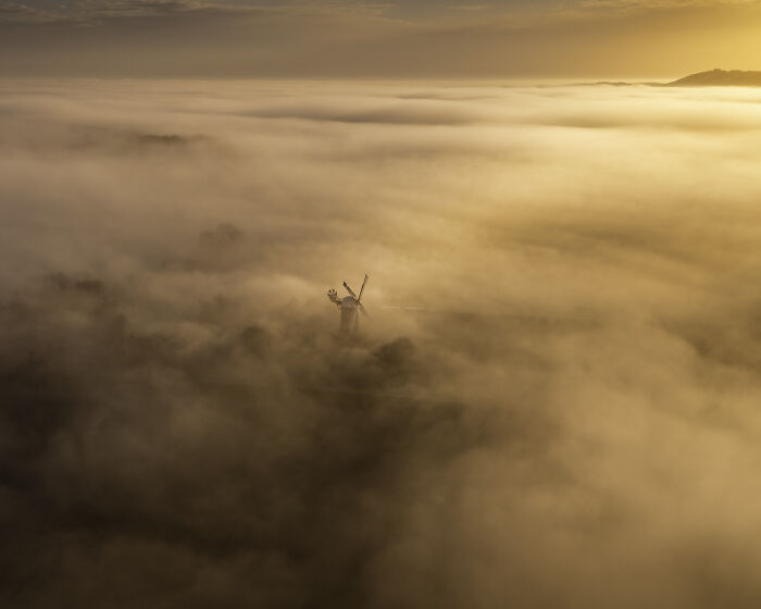 Historic Britain Winner: Itay Kaplan, 'Windmill In The Mist'