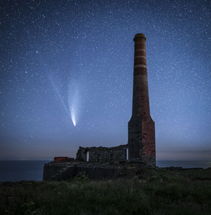 Historic Britain Commended: Jennifer Rogers, 'Comet Neowise Over The Compressor House'