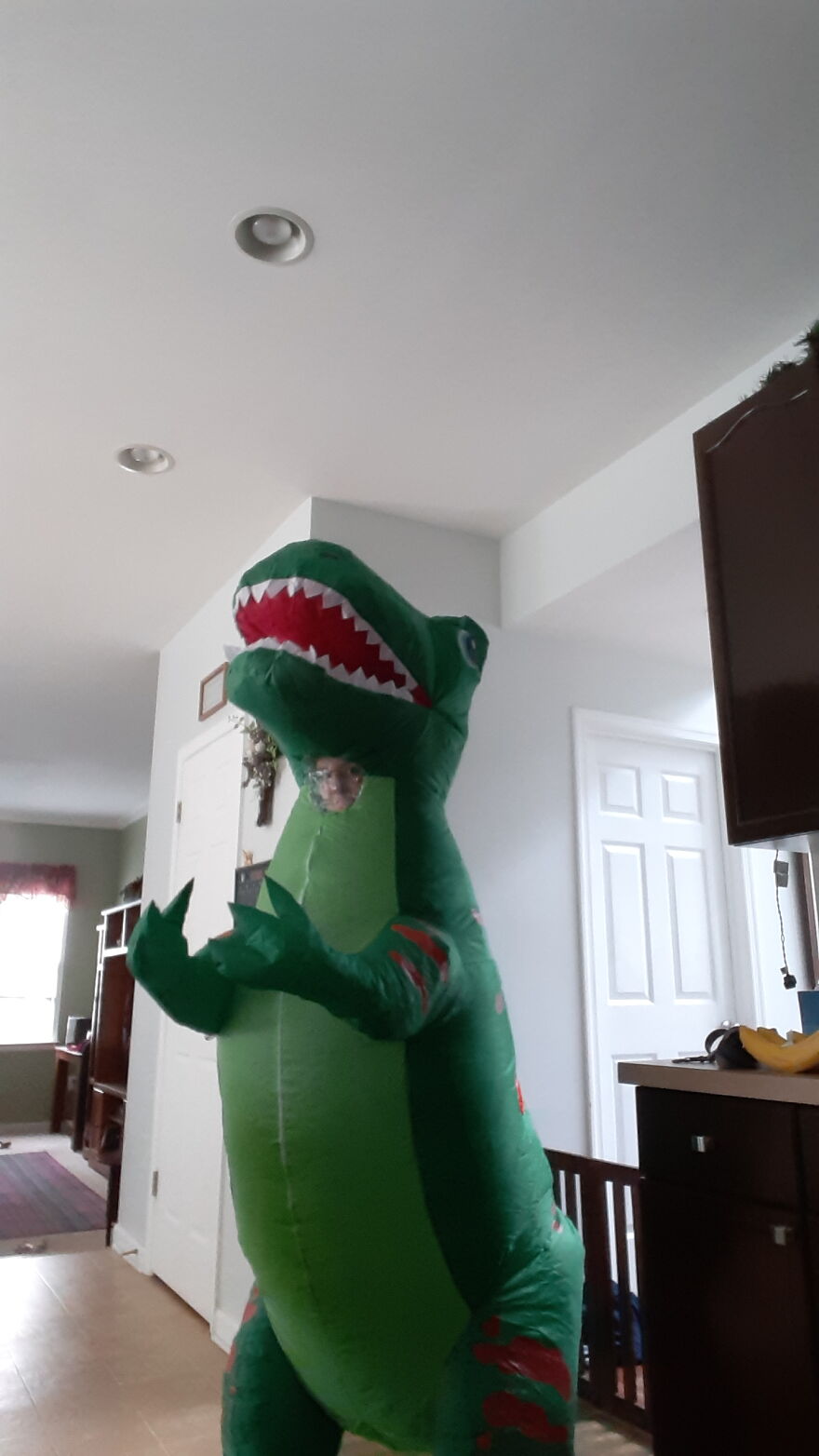 Everyone Else's Costumes On This Post Are All Like Super Cute And Intricate And I'm Literally An Inflatable Dino Everyone Else's Costumes On This Post Are All Like Super Cute And Intricate And I'm Literally An Inflatable Dino