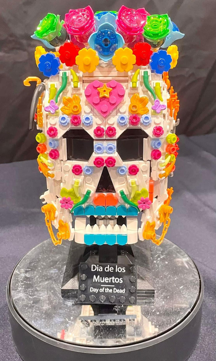 We Love The Use Of All These Flowers To Create A 'Day Of The Dead' Mask