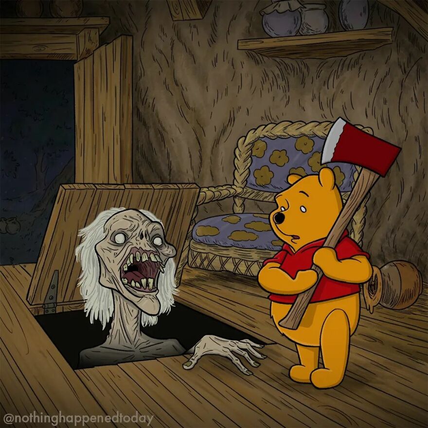 This Artist Continues To Ruin Our Childhoods, Revealing The Secret Lives Of Our Beloved Characters (40 New Pics)