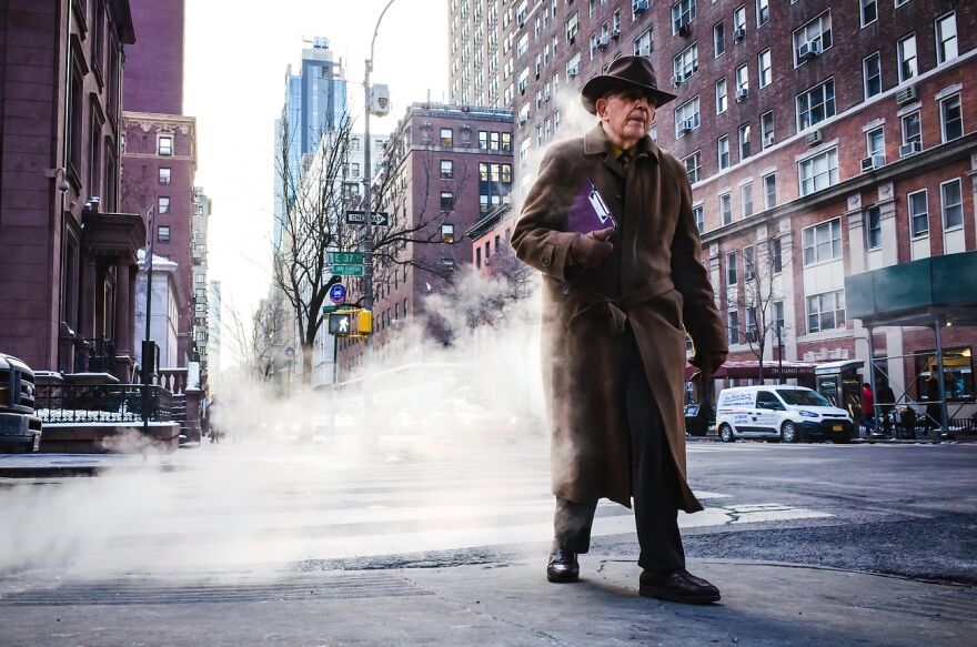 Street Photography: 1st Classified, Smokey Coat By Michael Kowalczyk