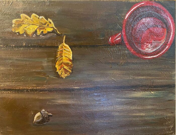 My Empty Coffee Cup On A Lovely Autumn Day