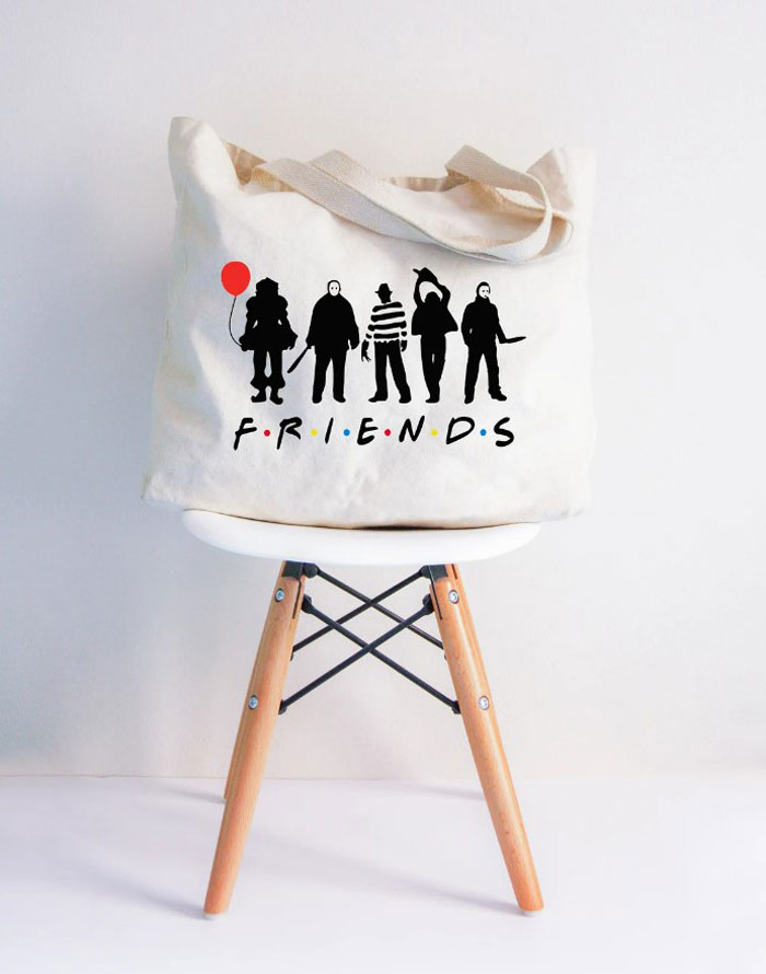 Friends Horror Movie Tote Bag