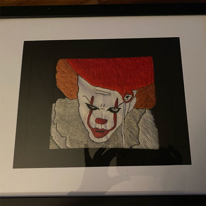 Hand Embroidered Pennywise