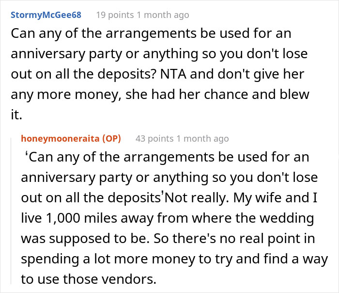 “AITA For Not Paying For My Daughter’s Honeymoon After She Canceled Her Wedding?”