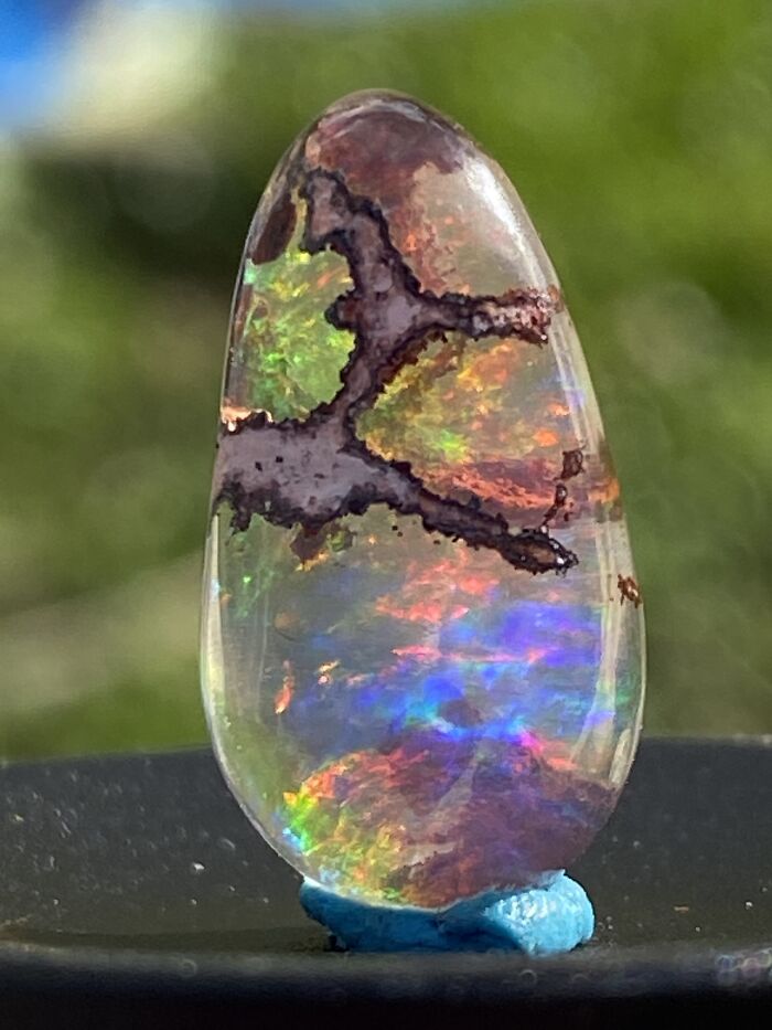 A Beautiful Mexican Opal On Its Natural Matrix